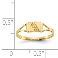 14k Childs Polished & Satin Ring-R207
