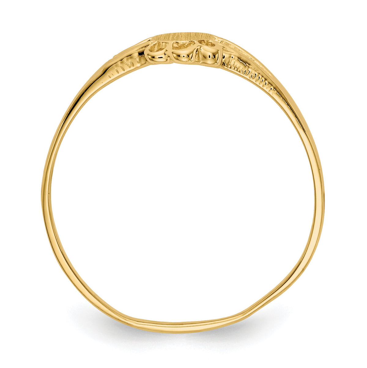 14k Childs Fancy Signet Ring-R214