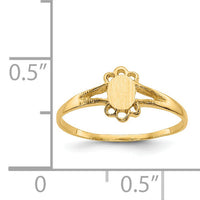 14k Childs Fancy Signet Ring-R214