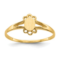 14k Childs Fancy Signet Ring-R214