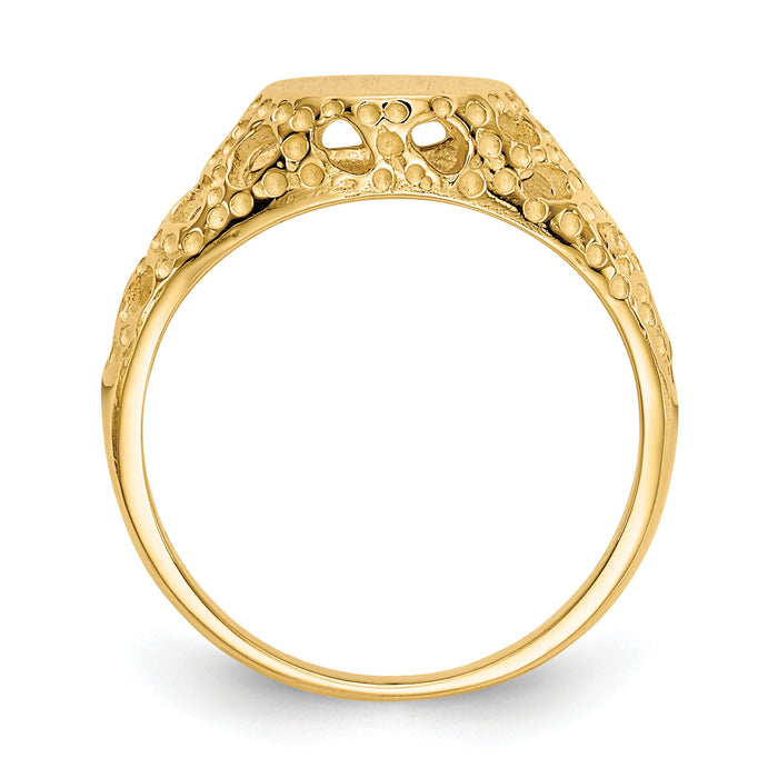 14k Childs Fancy Signet Ring-R215
