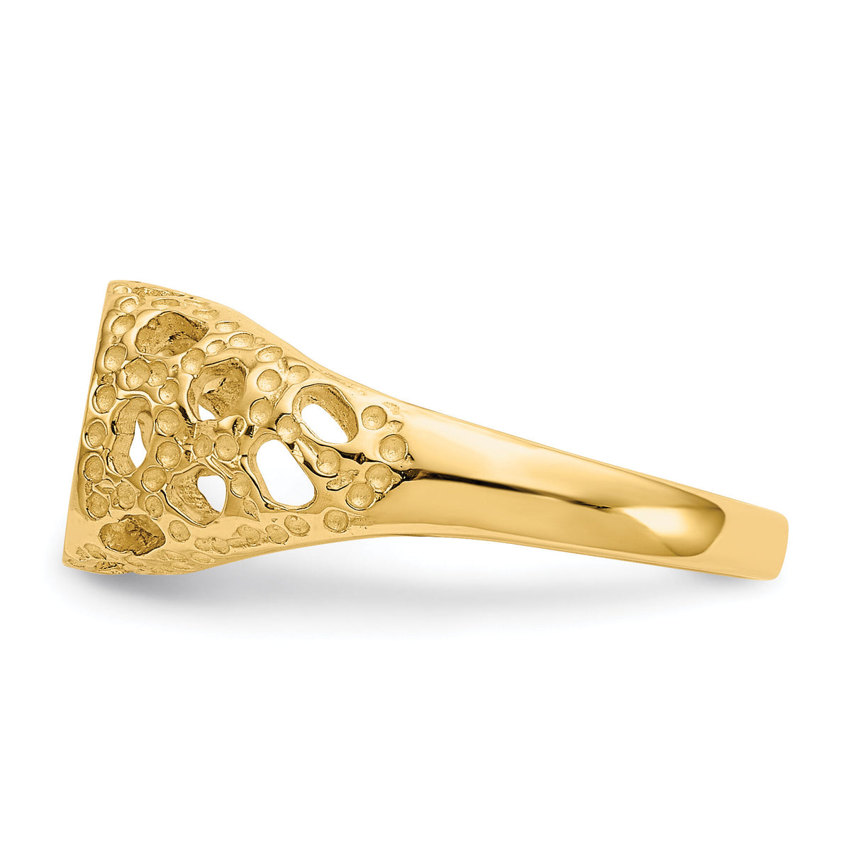 14k Childs Fancy Signet Ring-R215