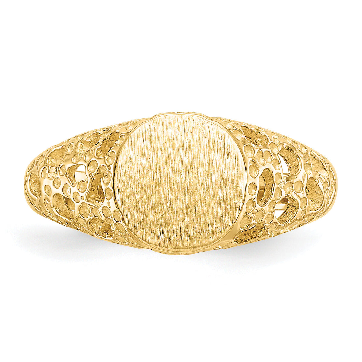 14k Childs Fancy Signet Ring-R215
