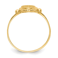 14k Childs Fancy Signet Ring-R217