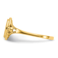 14k Childs Fancy Signet Ring-R217