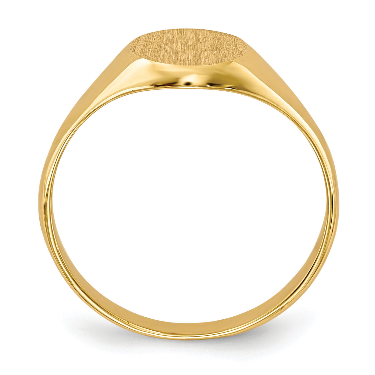 14k Childs Closed Back Signet Ring-R218