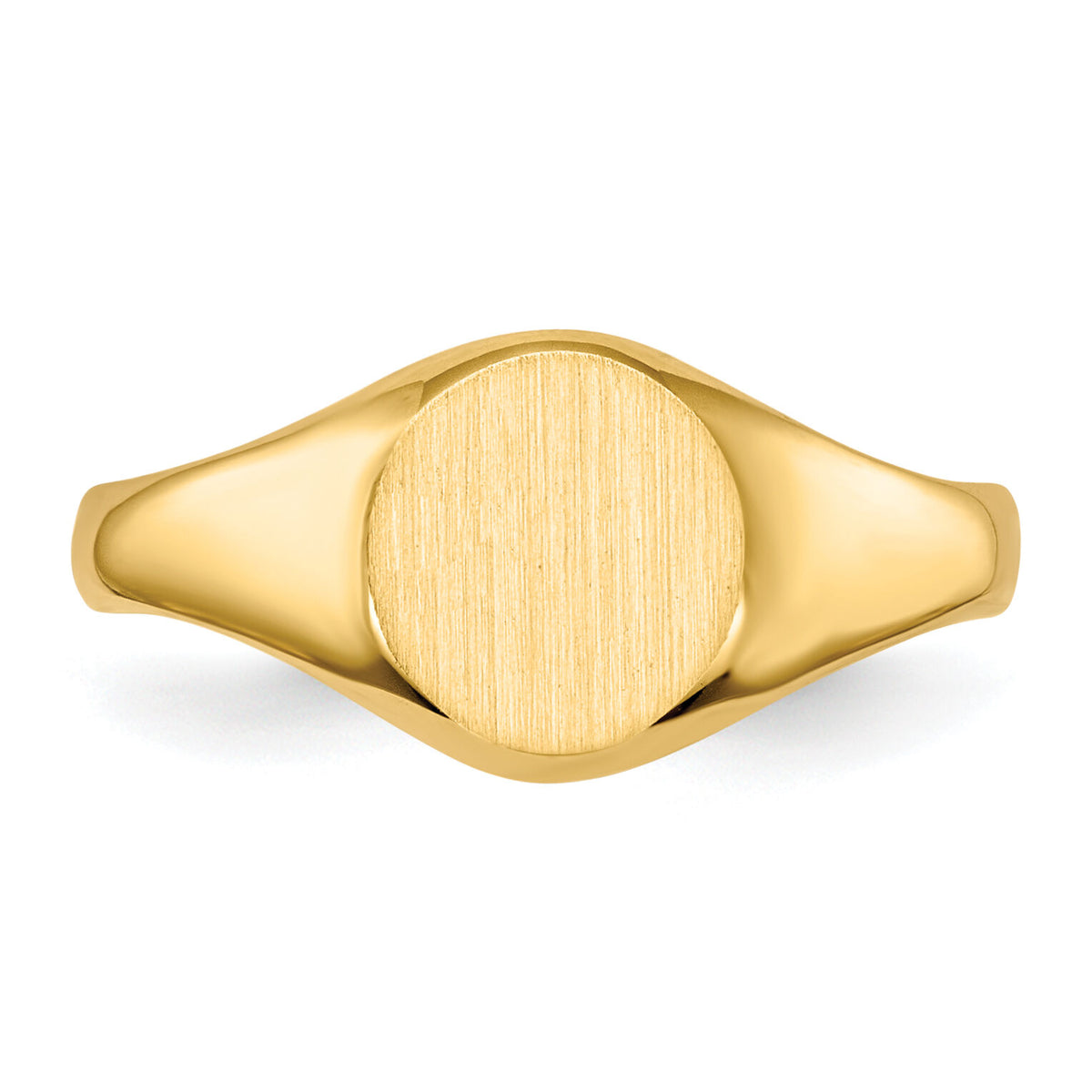 14k Childs Closed Back Signet Ring-R218