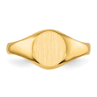 14k Childs Closed Back Signet Ring-R218