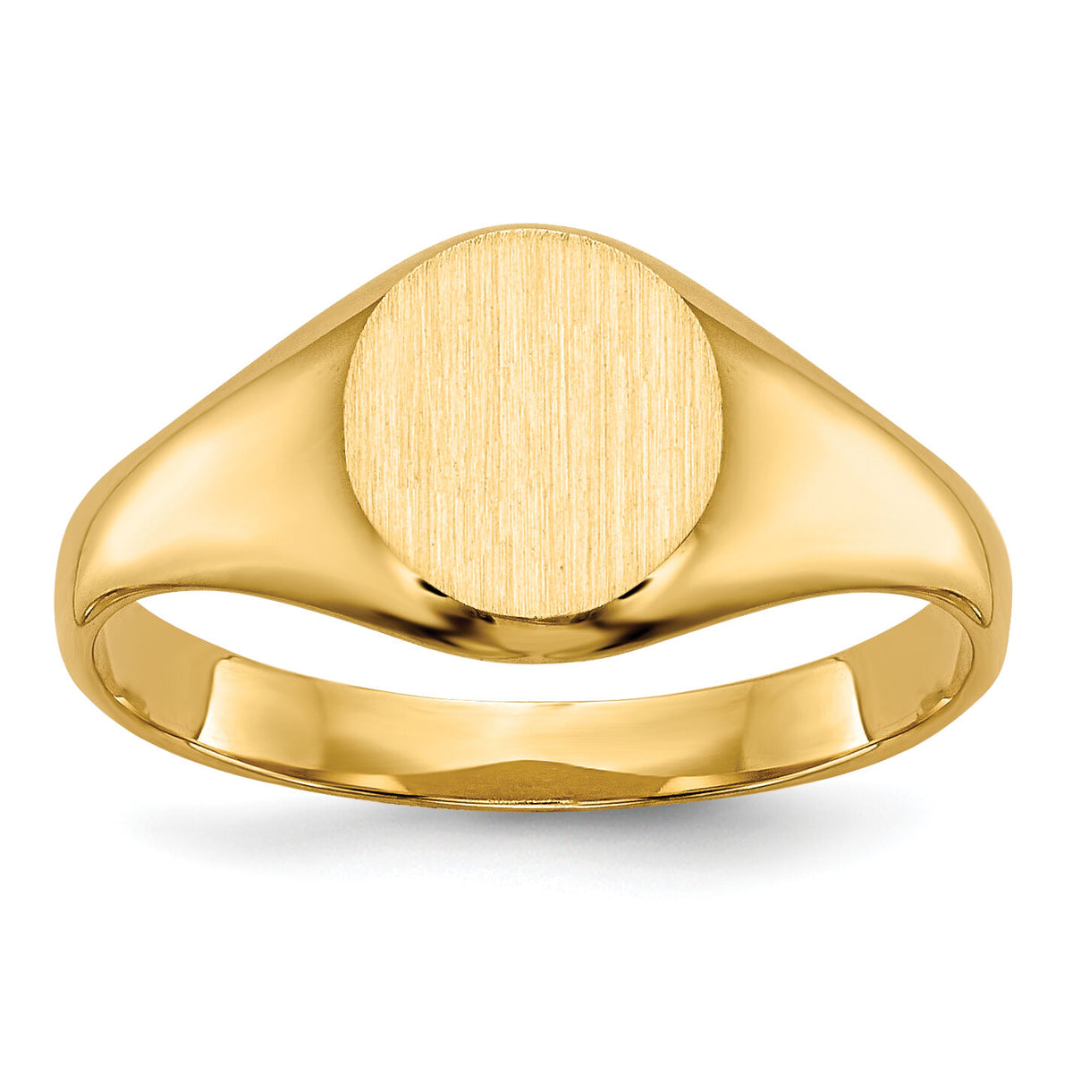 14k Childs Closed Back Signet Ring-R218