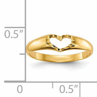 14k Children's Heart Ring-R221