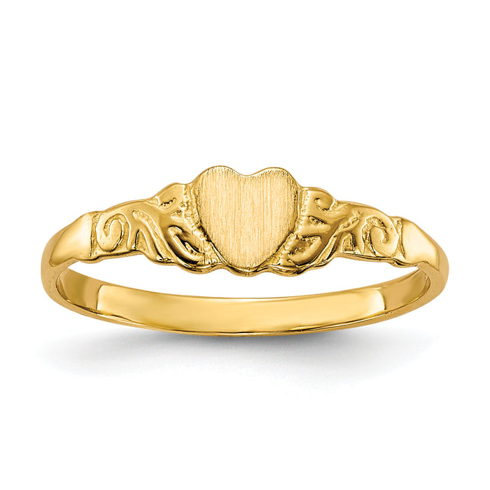 14k Childs Heart Ring-R222
