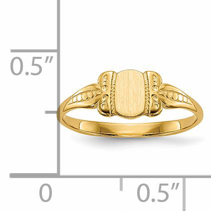14k Childs Signet Ring-R229