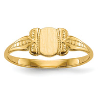 14k Childs Signet Ring-R229