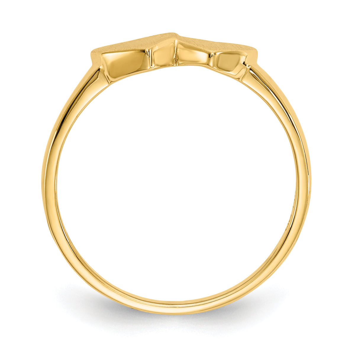 14k 5.5x5.0mm Open Back Signet Ring-R253