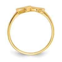 14k 5.5x5.0mm Open Back Signet Ring-R253