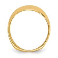 14k Polished Dome Ring-R333