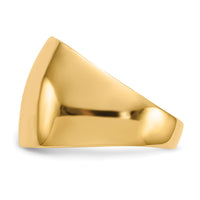 14k Polished Dome Ring-R333