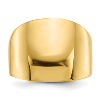 14k Polished Dome Ring-R333
