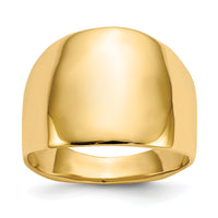 14k Polished Dome Ring-R333
