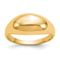 14k Yellow Gold Polished Dome Ring-R389Y