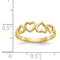 14k Heart Ring-R42