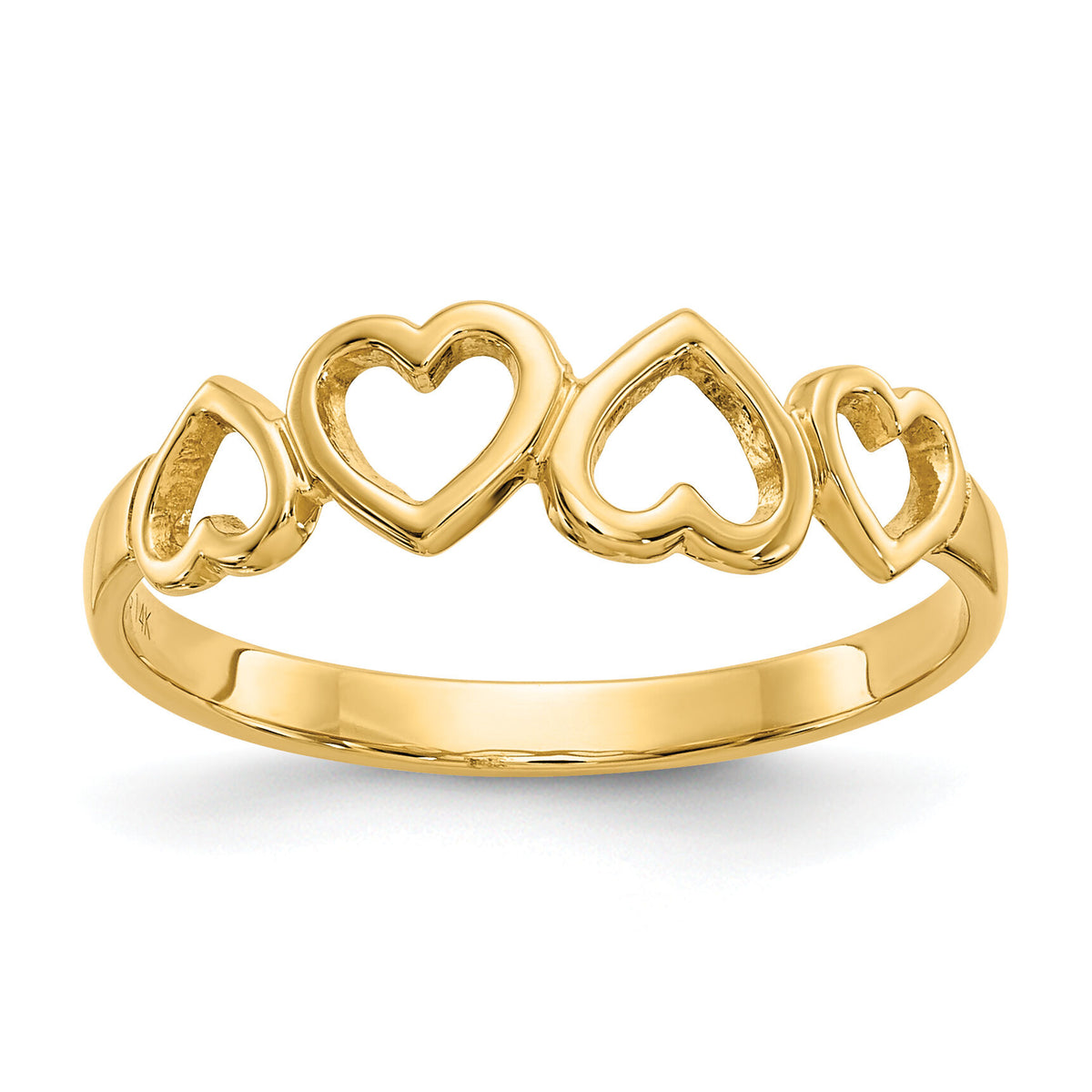 14k Heart Ring-R42
