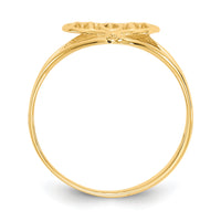 14k Polished Mom Heart Ring-R423