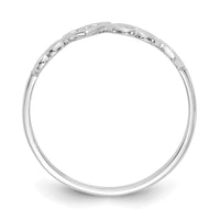 14K White Gold Heart Ring-R42W