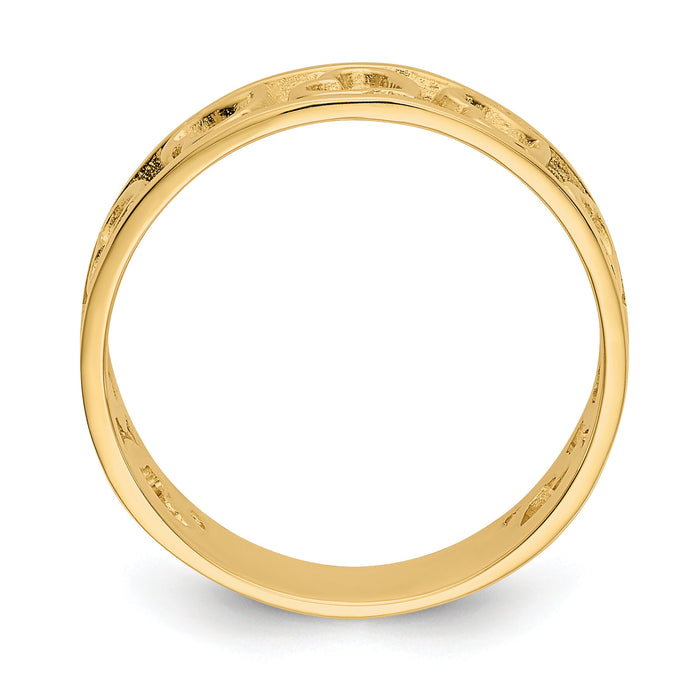 14k Heart Ring-R442