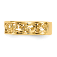 14k Heart Ring-R442