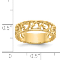14k Heart Ring-R442