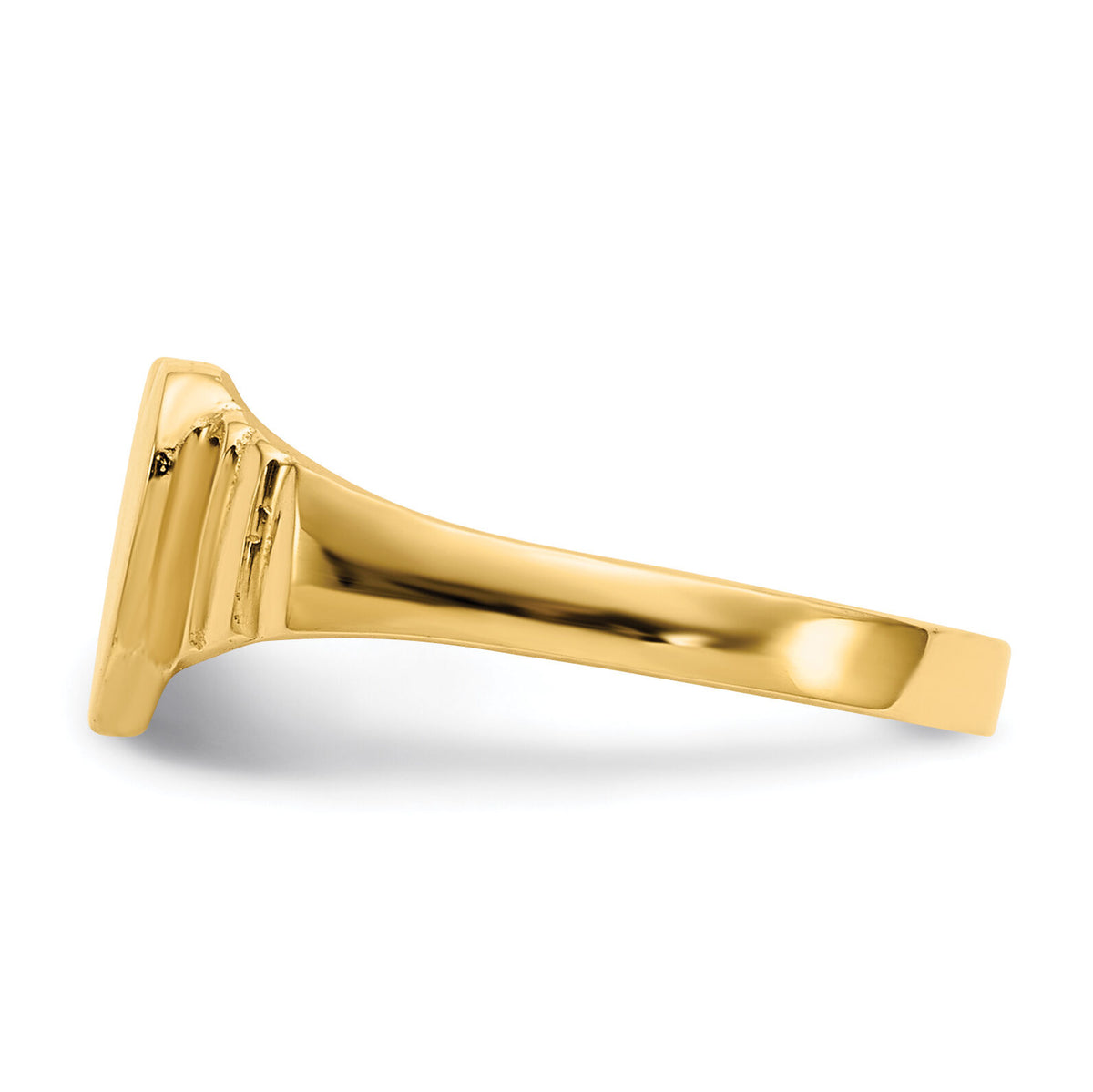14K Satin Children's Heart Signet Ring-R518