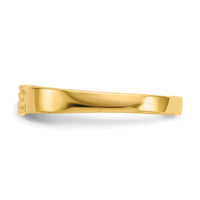 14K Polished Baby Signet Band Ring-R525