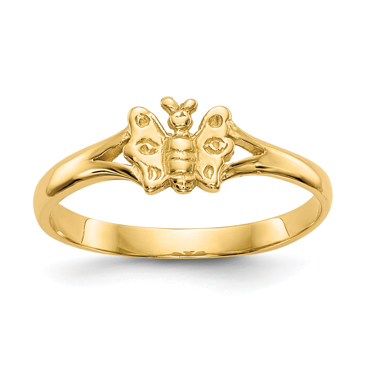 14K Butterfly Baby Ring-R529