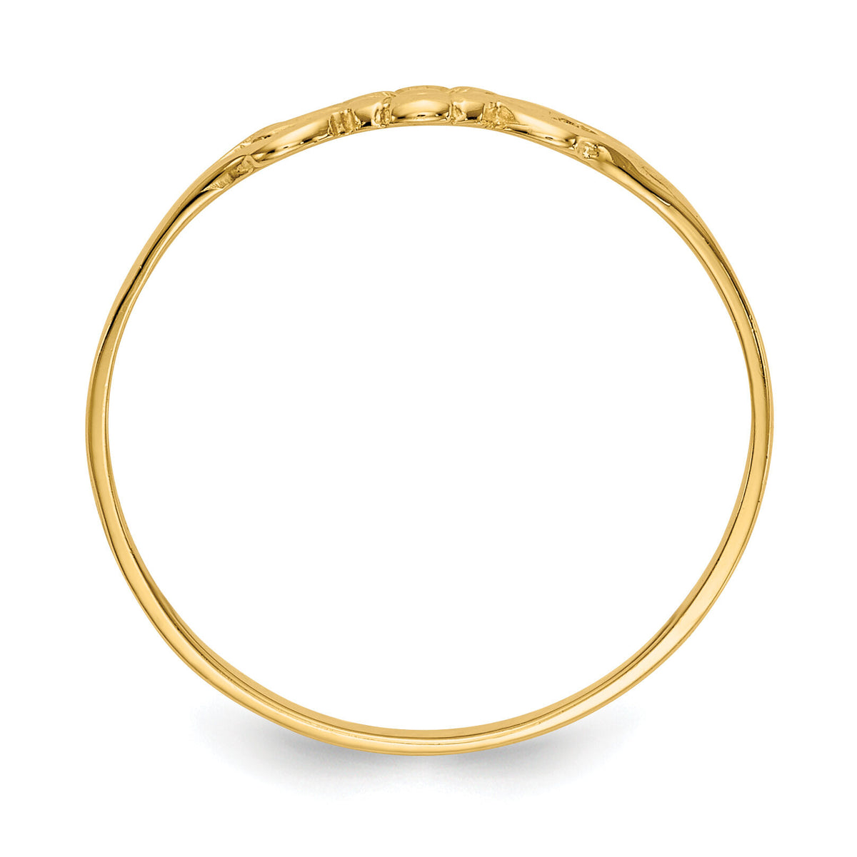 14K Flower Baby Ring-R532
