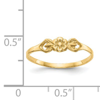 14K Flower Baby Ring-R532