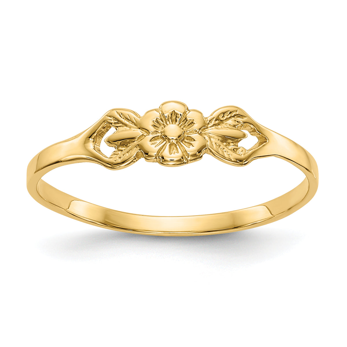 14K Flower Baby Ring-R532