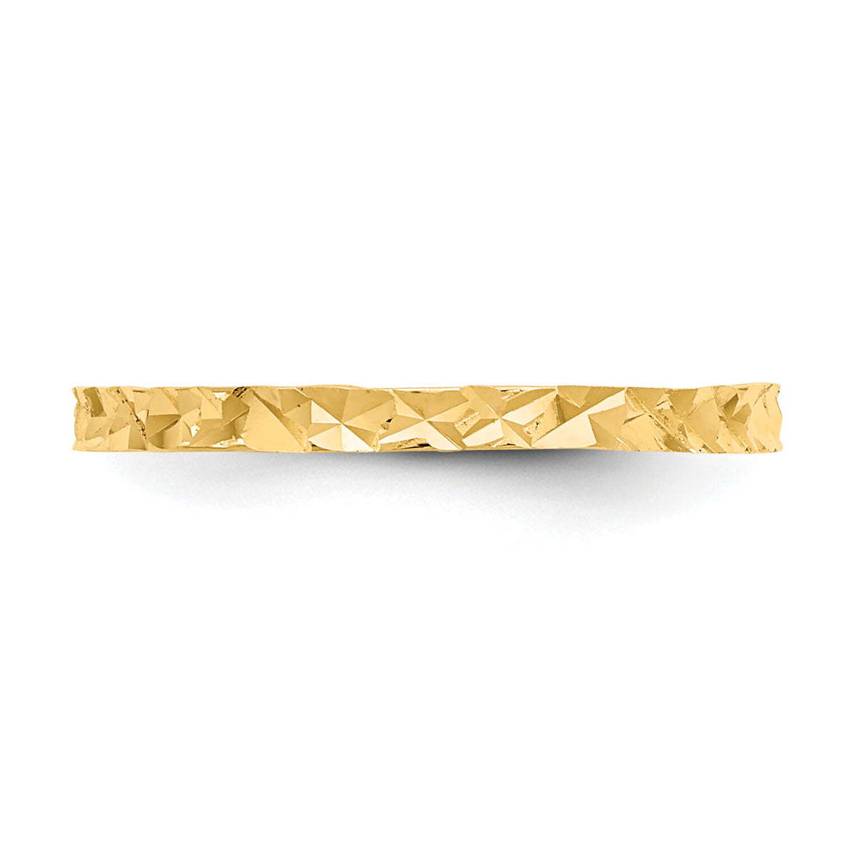 14K Diamond-cut Design Band Childs Ring-R534