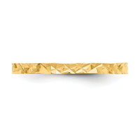 14K Diamond-cut Design Band Childs Ring-R534