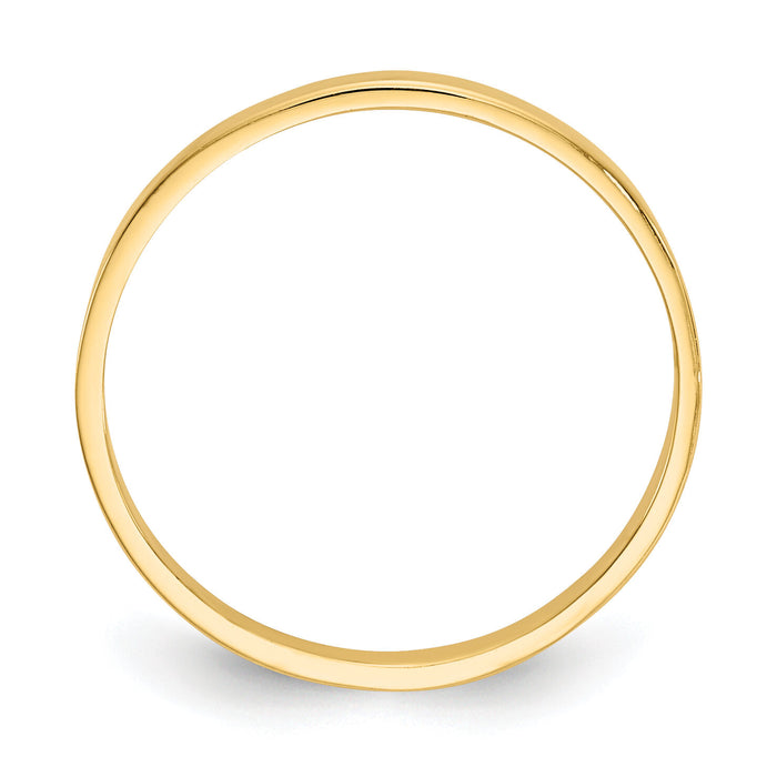 14K High Polished Band Childs Ring-R535
