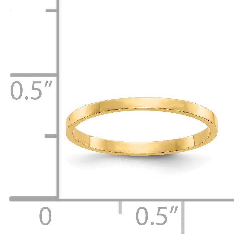 14K High Polished Band Childs Ring-R535