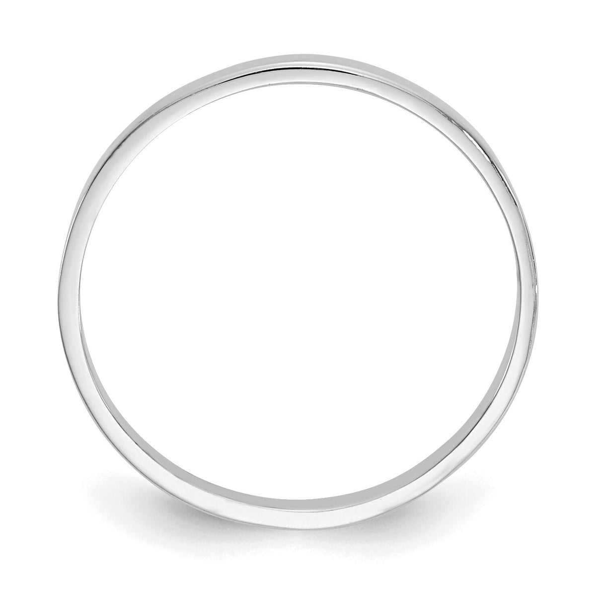 14k White Gold Polished Baby Ring-R535W