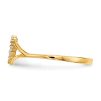 14k CZ Heart Ring-R595