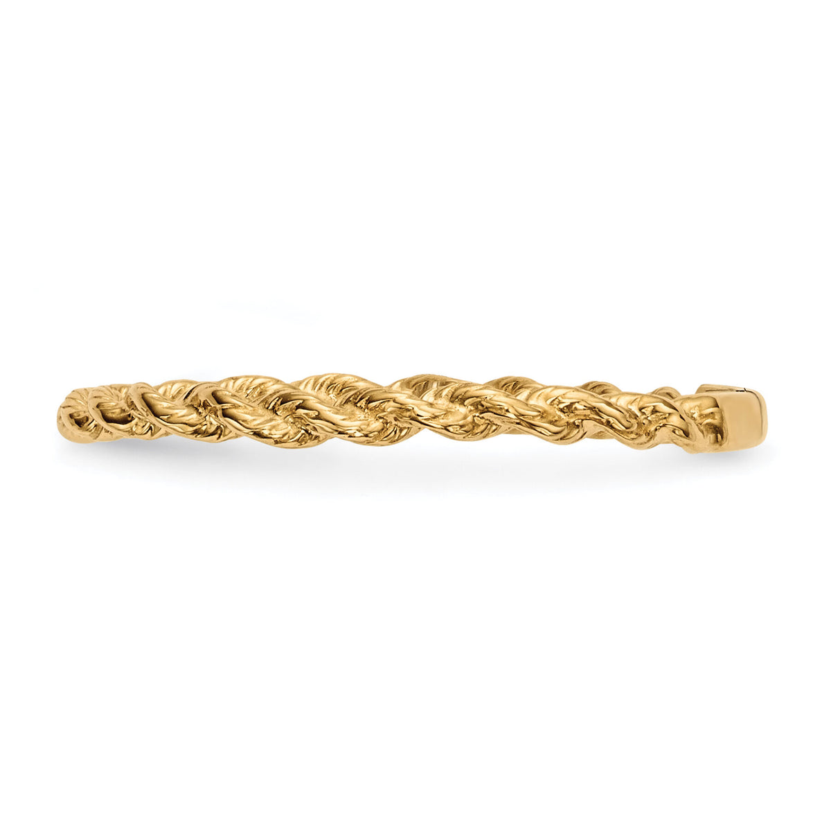 14k Polished Twisted Rope Ring-R604