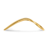 14k Chevron Shaped Ring-R609