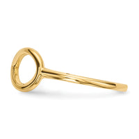 14k Gold Polished Infinity Ring-R611