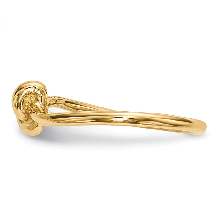 14k Polished Knot Ring-R618