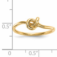 14k Polished Knot Ring-R618