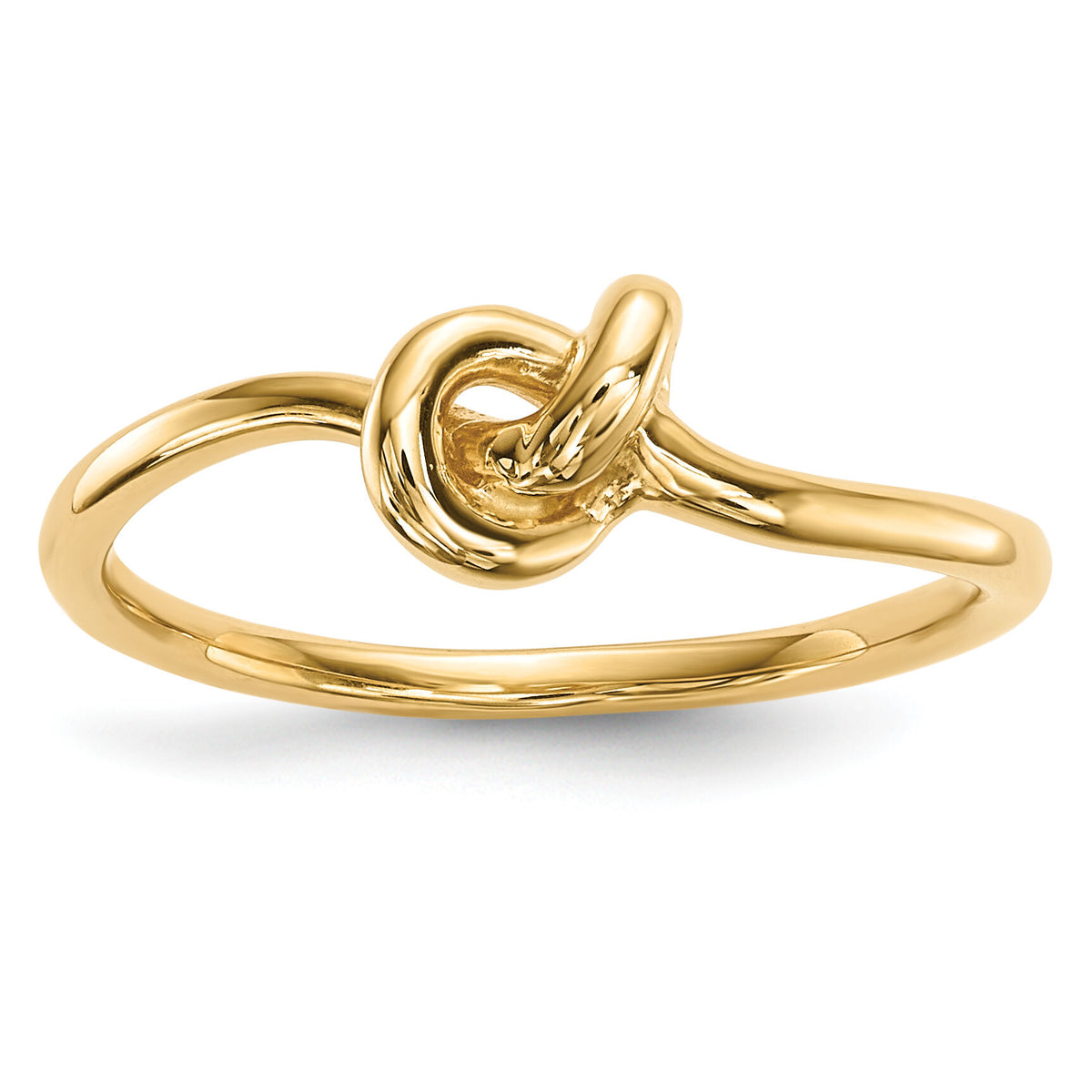 14k Polished Knot Ring-R618
