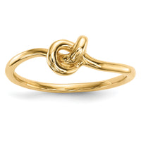14k Polished Knot Ring-R618